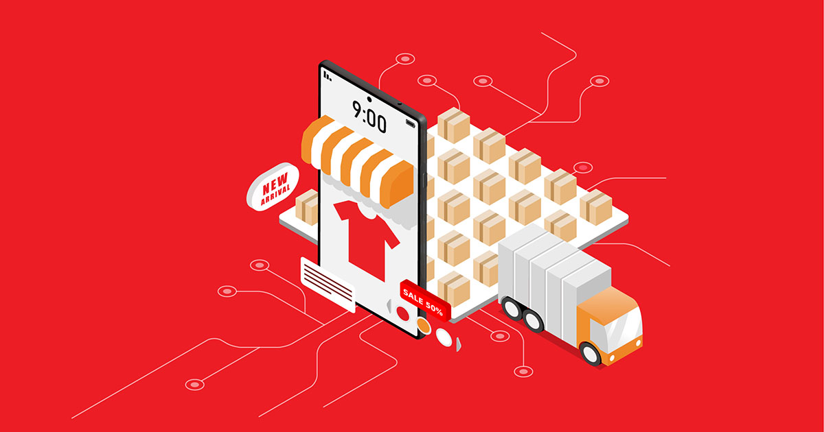 ธุรกิจ E-Commerce มีการจัดส่งง่ายดาย